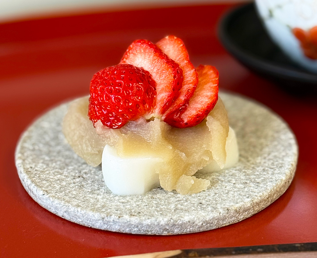 いちごのおだんご